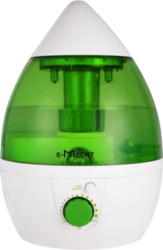 Humidificador de niebla fría para dormitorio y habitaciones pequeñas, boquilla silenciosa de rotación de 360°, ajustable, luz nocturna y apagado
