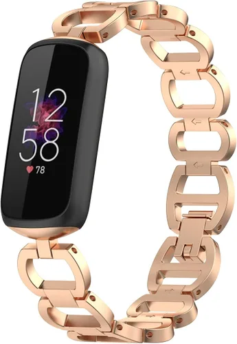 Miniatura 8 de Compatible con Fitbit Luxe Band ajustable de acero inoxidable Parker Link pulseras de repuesto elegantes correas elegantes para accesorios de lujo