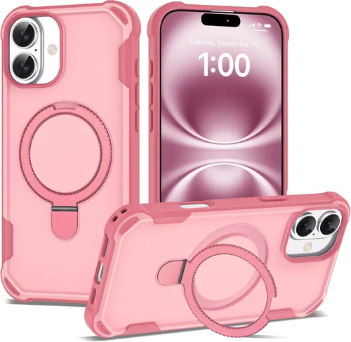 Miniatura 39 de Funda compatible con iPhone 12 y 12 Pro de 6.1 pulgadas con soporte de anillo magnético [protección militar contra caídas] [compatible con MagSafe]