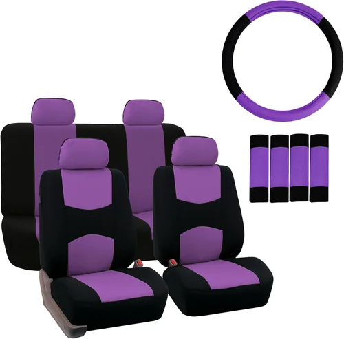 Miniatura 11 de Fundas para asiento FH GROUP FH-FB050102 planas, para la mayoría de los autos, camiones, furgonetas o camionetas, Beige-FH2033