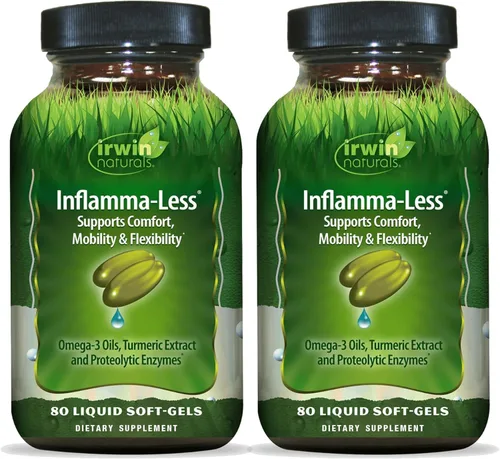 Miniatura 9 de Irwin Naturals Inflamma-Less, Promueve la comodidad, la movilidad y la flexibilidad, 80 cápsulas blandas líquidas