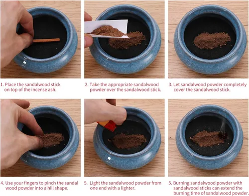 Miniatura 3 de Palitos de sándalo de alta resina cosechada salvaje, barra de manchas perfecta para medición, yoga u oración, sándalo perfumado a luz natural