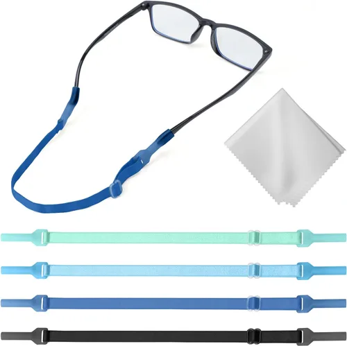 Buyisgle Correa para Gafas de Niños - Correas sin Cola para Lentes de Sol Cordones para Niños Pequeños y Niñas - Soportes para Anteojos Alrededor