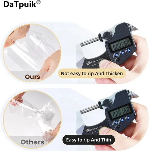 Miniatura 2 de DaTpuik 100 bolsas de celofán autosellantes de 4 x 6 pulgadas, bolsas transparentes para galletas, bolsa de celofán resellable para embalaje de Pacf
