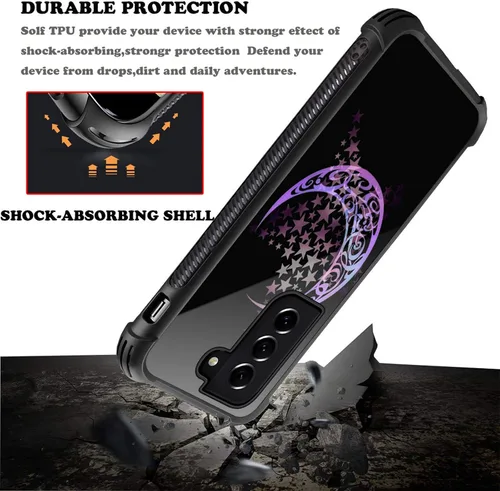 Miniatura 32 de CARLOCA Funda compatible con Samsung Galaxy S22 Ultra, diseño gráfico de Star Howling Wolfs Samsung Galaxy S22 Ultra, diseño gráfico, a prueba