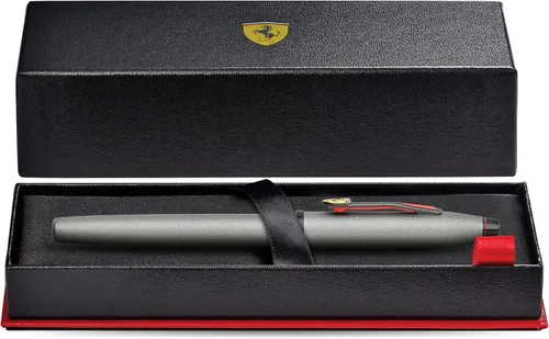Miniatura 3 de Cross Century II - Bolígrafo de la Scuderia Ferrari, incluye caja de regalo, lacado satinado gris titanio