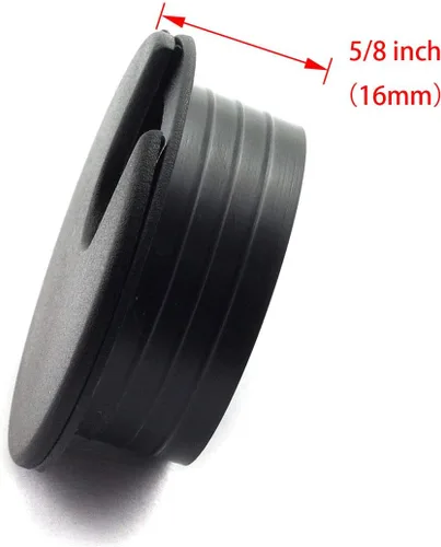 Miniatura 3 de HJ Garden 2 piezas de cable de escritorio de 1-3/8 pulgadas para ojales de cable de escritorio para oficina, PC, organizador de cables, cubierta