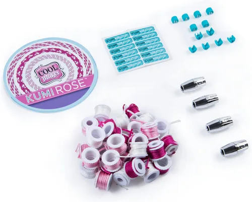 Miniatura 2 de Cool Maker, recambio KumiKreator Rose Mini Fashion Pack, kit de actividad para pulseras de la amistad Rosa