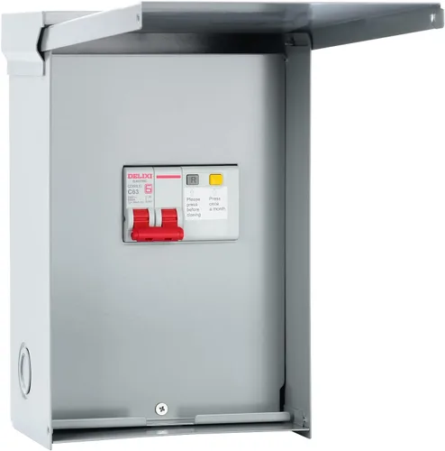 Miniatura 10 de briidea Panel de spa de 50 amperios con disyuntor GFCI de 3 polos y 50 amperios, impermeable IP 65, ideal para spas, jacuzzis, piscinas, hogar