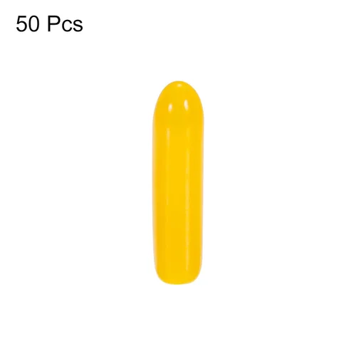 Miniatura 3 de MECCANIXITY 50 tapas de goma de 0.079 pulgadas (0.079 in), protector de rosca de tornillo de vinilo de PVC, tapas redondas para estantes de alambre