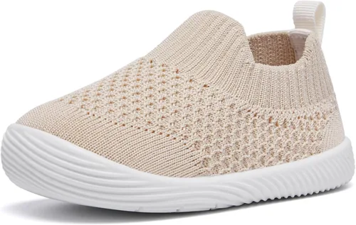 MORENDL Zapatos de bebé para caminar para niños y niñas, zapatos de tenis antideslizantes para niños y niñas