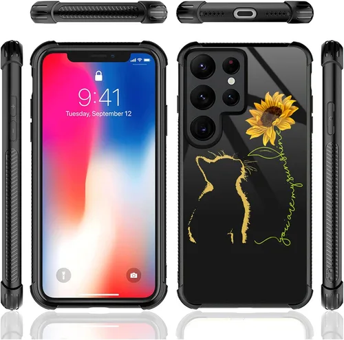 Miniatura 250 de CARLOCA Funda compatible con Samsung Galaxy S22 Ultra, diseño gráfico de Star Howling Wolfs Samsung Galaxy S22 Ultra, diseño gráfico, a prueba
