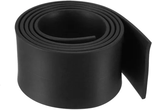Miniatura 60 de uxcell Tira de sello de goma rectangular maciza, 0.197 in de ancho, 0.118 in de grosor, 3.3 ft de largo, color negro