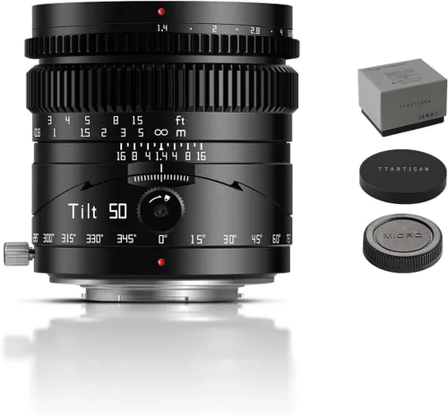 Miniatura 13 de TTARTISAN Lente inclinable de 1.969 in f1.4 de marco completo, enfoque manual, lente vertical, cámara sin espejo de gran apertura compatible
