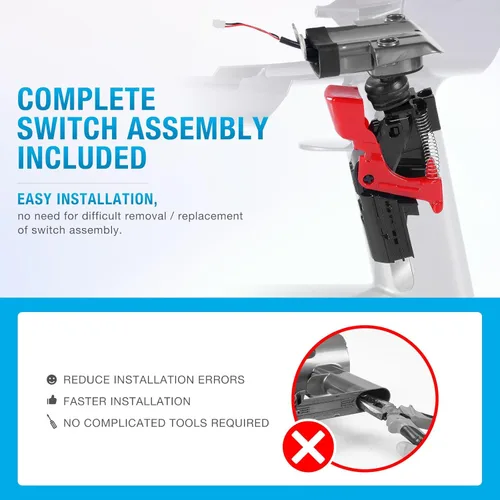 Miniatura 5 de V10 SV12 - Carcasa de montaje de cuerpo principal compatible con aspiradora Dyson V10 SV12, ensamblaje de cuerpo principal, compatible con V10