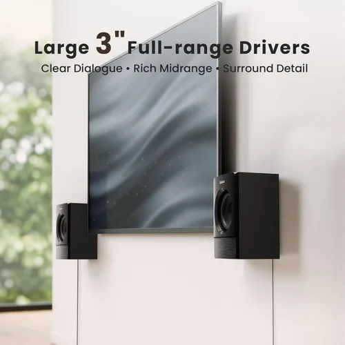 Miniatura 5 de Bobtot Sistema de sonido envolvente de cine en casa para TV, subwoofer de 6.5 pulgadas, 800 W, graves profundos de pico 5.1, altavoces satelitales