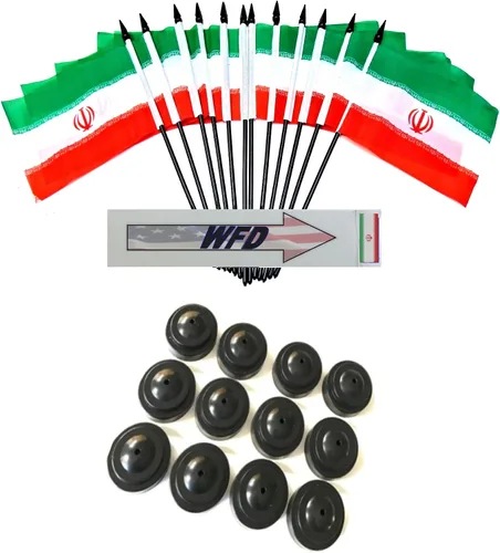 Miniatura 116 de Paquete de 12 banderas de escritorio de oficina en miniatura de poliéster Afganistán de 4 x 6 pulgadas y pequeñas banderas de mesa, 1 docena de mini