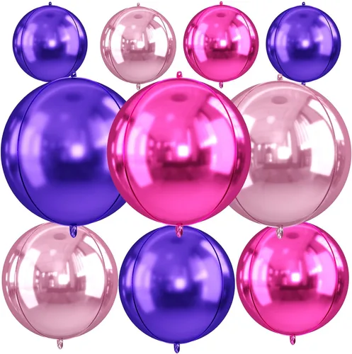 Miniatura 24 de Globos redondos de papel de aluminio para baloncesto, globos de helio 4D de 22 pulgadas, 18 pulgadas, 15 pulgadas, balón de baloncesto negro
