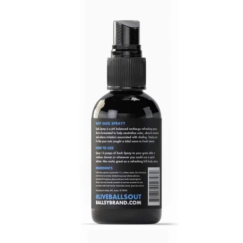 Miniatura 2 de Ballsy Spray corporal e ingle, desodorante para hombres, neutraliza el olor y la irritación de la piel con extractos de árbol de té y aloe vera