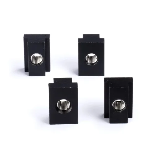 Miniatura 9 de THE CIMPLE CO - Tuercas de ranura en T para riel de cama compatibles con Toyota Tacoma y Tundra - Aluminio Negro, paquete de 10 - Roscado con rosca