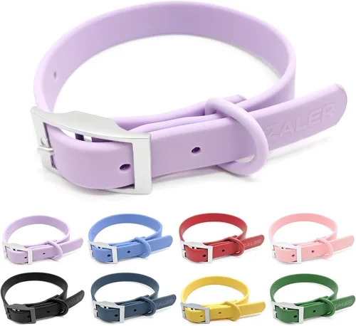 Miniatura 14 de ZALER Collar de perro impermeable, collares de perro ajustables a prueba de olores, fáciles de limpiar, collares suaves y cómodos para perros Verde
