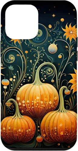 Miniatura 16 de Funda floral para iPhone 16 Pumpkins Vintage Otoño Otoño
