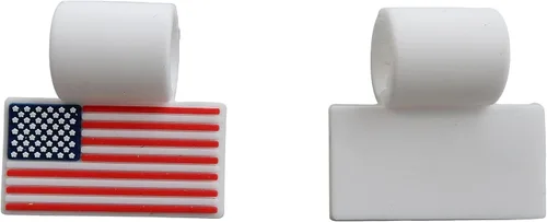Miniatura 10 de Dijes de silicona para collar de béisbol de tornado, bandera de EE. UU., cruz 4:13, número de jersey Números uniformes