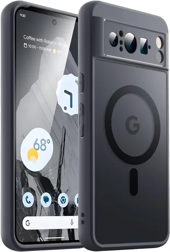 Miniatura 28 de JETech Funda magnética para Google Pixel 8 de 6.2 pulgadas 2023, compatible con MagSafe, translúcida mate trasera a prueba de golpes (Hazel)