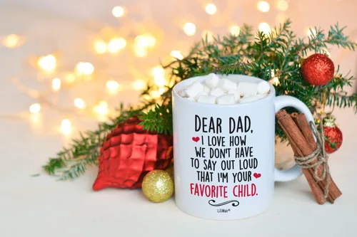 Miniatura 3 de Regalos para papá de hija hijo para Navidad, regalos para papá, taza de café para el padre para el esposo de parte de la esposa, tazas divertidas