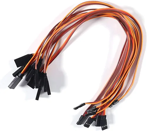 Miniatura 8 de Cable de extensión servo de 3 pines de 3.9 in/4 pulgadas, 3.93 pulgadas, hembra a macho, conector de cable JR para control remoto de aviones