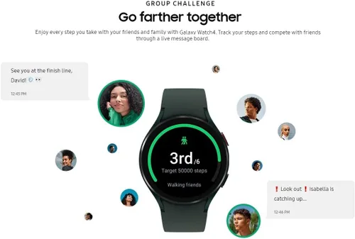 Miniatura 7 de Samsung Galaxy Watch 4 1.732 in R875 - Reloj inteligente con GPS Bluetooth WiFi + LTE con monitor de ECG, rastreador para salud, fitness, correr