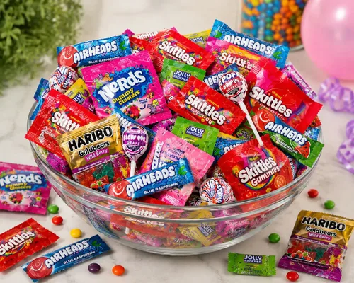 Miniatura 5 de Variedad de golosinas en paquete - 2 libras de surtido para fiesta envuelto individualmente - Bolsa de golosinas a granel - Mezcla para piñata