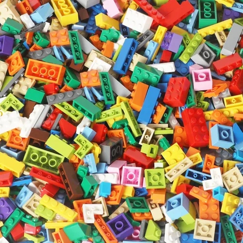 Miniatura 4 de Ladrillos de construcción compatibles con Lego Classic, 500 piezas de bloques de construcción básicos a granel en color aleatorio
