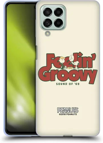 Miniatura 167 de Head Case Designs Funda de gel Woodstock 50th con licencia oficial de Peanuts Snoopy Guitar 1969 [protección de grado militar] compatible