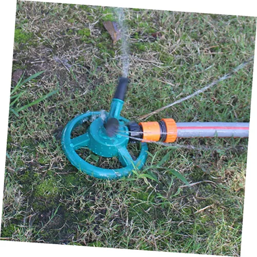 Miniatura 7 de Wakauto Automatic Rotating Lawn Sprinkler Spray Mode Garden Watering Tool with Stable Base for Vegetable and Above Ground Irrigation