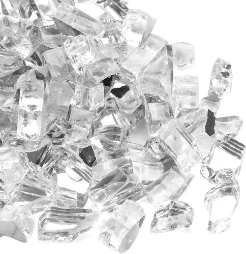 Miniatura 13 de Vidrio para hoguera de 10 libras, rocas de vidrio templado reflectante de cobre, alto brillo, apto para mesa de fogata de gas natural y propano