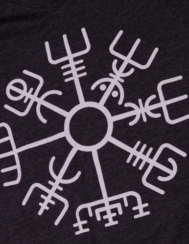 Miniatura 5 de Vegvisir Camiseta de mujer con brújula nórdica vikinga brújula nórdica germánica islandesa con símbolo mágico pagano