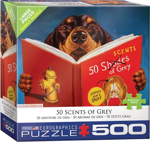 EuroGraphics 8500-5451 50 Scents of Grey por Lucia Heffernan - Rompecabezas de 500 piezas