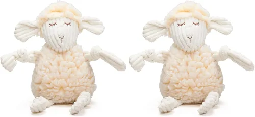 Miniatura 14 de HuggleHounds Knottie Juguete de Peluche para Perros - Juguete de Animal de Peluche para Perros, Juguetes para Cachorros, Juguete Chirriante