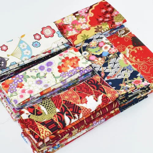 Miniatura 5 de Paquete de 30 piezas de tela de algodón – 8 x 10 pulgadas, tela de envoltura de estilo japonés para manualidades, costura de retazos y manualidades
