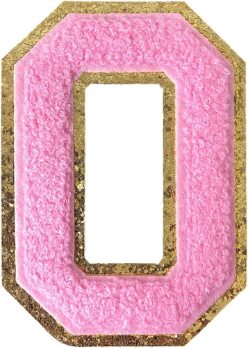 Miniatura 46 de GYGYL - 3 parches de letras deportivas de felpilla con purpurina, parches para planchar de tamaño grande para decoración de disfraces
