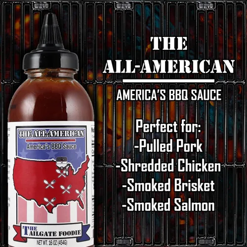 Miniatura 6 de The Tailgate Foodie 's - Salsa de barbacoa totalmente americana, 16 onzas. Lote pequeño, perfecto para asar a la parrilla, ahumar o cocinar alas