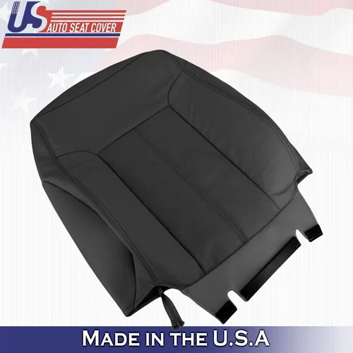Miniatura 6 de Fundas de asiento autoSeatcover 2015 2016 para Ford F450 F550 Lariat - Fundas de asiento de cuero para conductor y pasajero, color negro