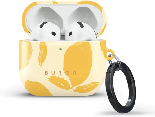 Miniatura 13 de Burga Funda rígida para Airpod compatible con Apple Airpods 4, estuche de carga, patrón minimalista de lunares - Funda protectora de plástico duro