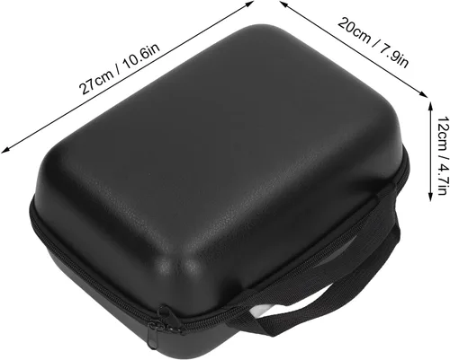 Miniatura 8 de Funda de transporte de herramientas rígida de EVA de 10 x 8 x 4 pulgadas, con capa exterior de piel sintética impermeable, bolsa de almacenamiento