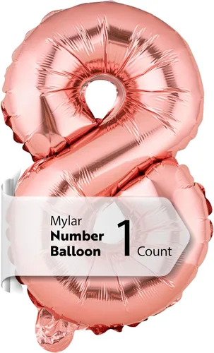 Miniatura 41 de Restaurantware-Balloonify Globo de Número de 16 Pulgadas, 1 Globo Digital para Fiesta - Número 5, Auto-Sellado, Acabado de Mylar de Folio Dorado, Oro