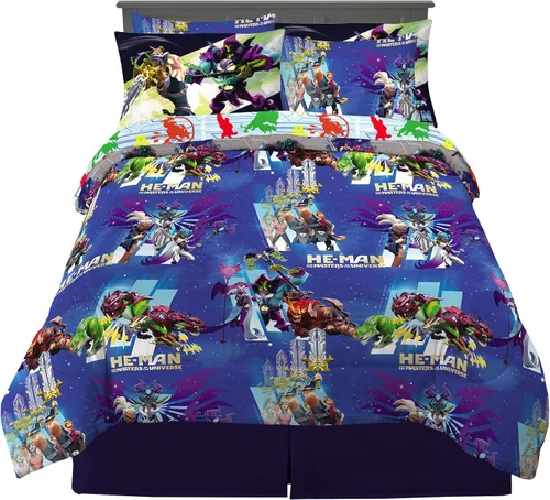 Miniatura 10 de Franco - Juego de edredón y sábanas supersuaves con funda, para niños, 7 piezas, tamaño matrimonial, Las pistas de Blue