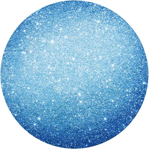 Miniatura 4 de Leyiyi Cubierta de fondo redonda con purpurina azul de 3 x 3 pies, cubierta de fondo circular azul con luz de estrellas para niñas, mujeres