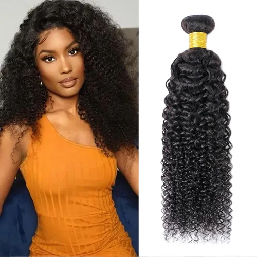 Miniatura 41 de Paquetes de cabello afro rizado y kinky, extensiones de cabello humano de 8 pulgadas, tejido rizado sin procesar, doble entretejido, virgen