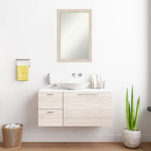 Miniatura 101 de Amanti Art Espejo personalizado, espejo estrecho de baño de oro blanco, espejo de pared o espejo de tocador de baño sobre el fregadero